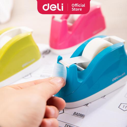 [EZO.7001398] Deli E808 Tape Accessories/Tape Dispenser-Tape Dispenser Small-Pink