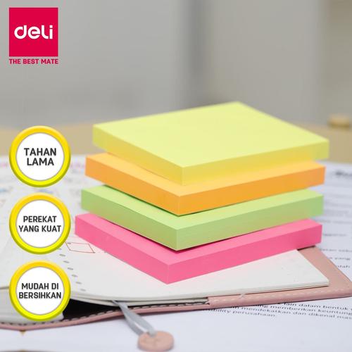 [EZO.7001403] Deli EA02402 Memo tempel - Sticky Notes 76×101mm 3''×4'' 100 sheet