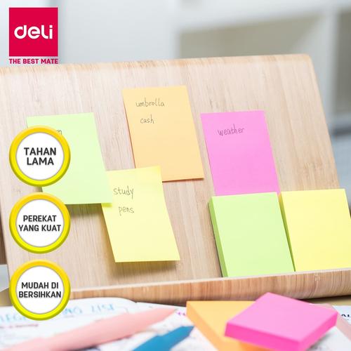 [EZO.7001405] Deli EA02202 Memo tempel - Sticky Notes 76×51mm 3''×2'' 100 sheet