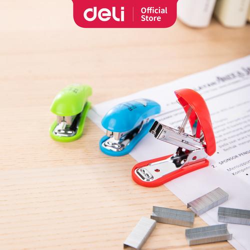 [EZO.7001373] Deli E0253 School Stapler/Hekter-Mini Stapler #10 w/staples 3C