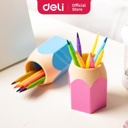[EZO.7002860] Deli E9145 School Pen Holder/Tempat Pulpen-PS Pencil Pen Stand Blue