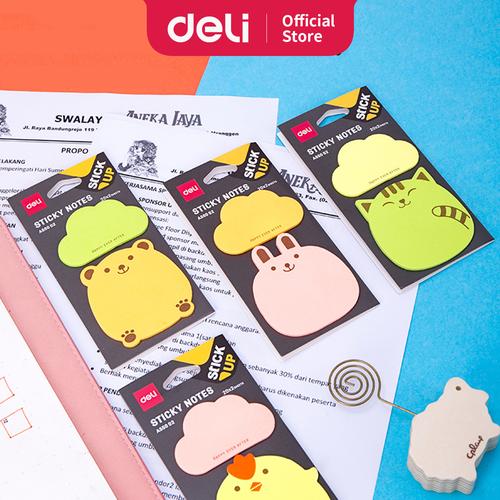 [EZO.7001407] Deli EA55002 Memo tempel - Shape Sticky Notes 76×76mm 3''