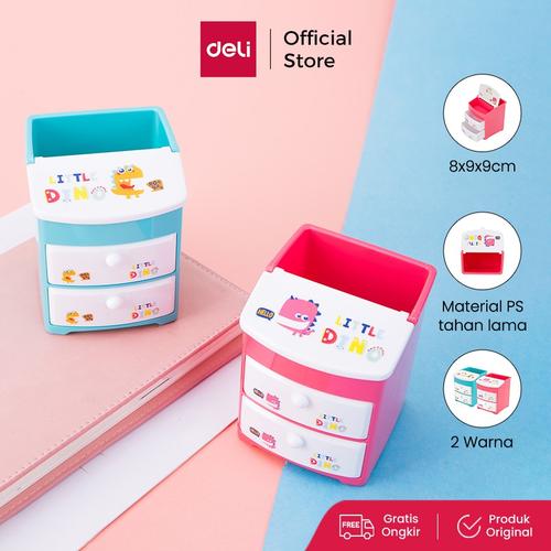 [EZO.7001375] Deli E9136 School Pen Holder/Tempat Pulpen-Dino School Pen Holder
