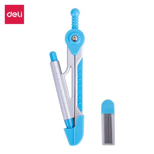 [EZO.7002866] Deli E8616 Jangka-Aluminum Compass w/mechanical pencil-Blue
