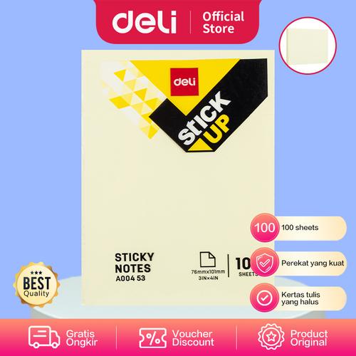 [EZO.7001415] Deli EA00453 Memo tempel - Sticky Notes 76×101mm 3''×4'' 100 sheet