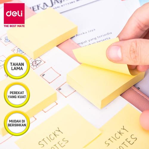 [EZO.7001418] Deli EA00153 Memo tempel - Sticky Notes 38×51mm 1.5''×2'' 3 sheet