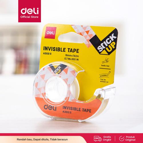 [EZO.7001426] Deli EA30011 Celotape/isolasi - Invisible Office Tape 18mm