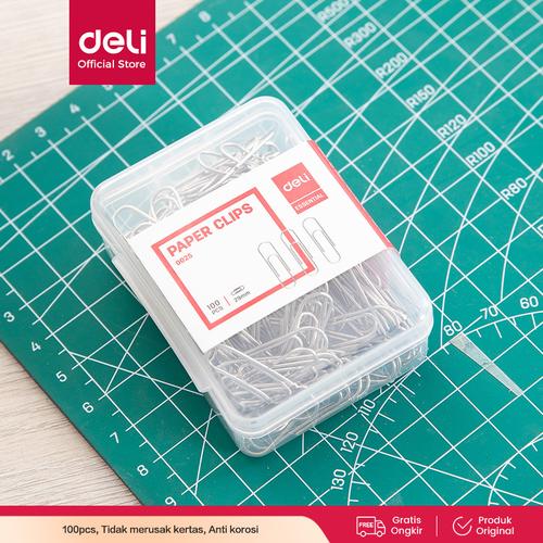 [EZO.7001444] Deli E0025 Office Consumable/Paper Klip-Paper Clips 29mm