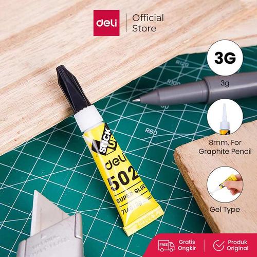 [EZO.7001432] Deli E7146 Lem Super Glue - Super Glue Instant Dry 3g