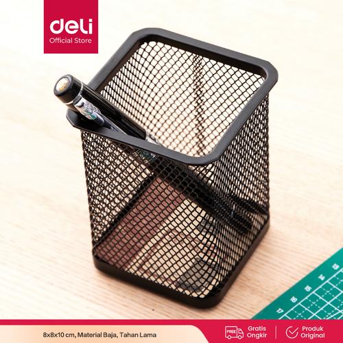 [EZO.7002912] Deli E9174 Pen Holder/Tempat Pulpen-Mesh Pen Holder 80×90mm