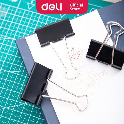 [EZO.7001456] Deli E38562 Office Consumable/Binder Klip-Binder Clips 41mm