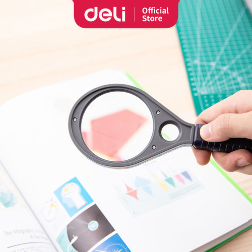 [EZO.7002949] Deli E9090 Magnifier/Kaca Pembesar- 2.5X, 5X