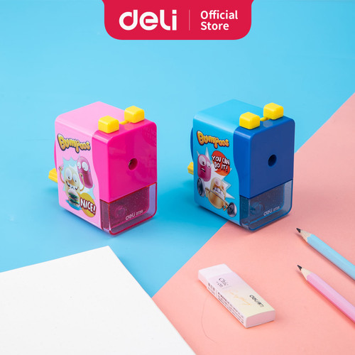 [EZO.7001466] Deli E0739 School Rotary Sharpener/Rautan Meja-Rotary