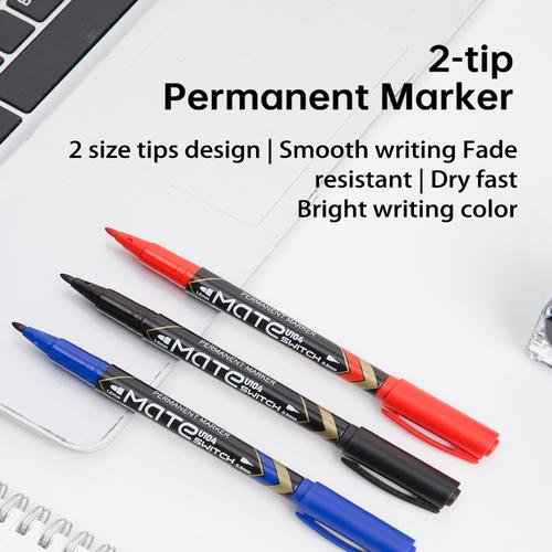 [EZO.7001467] Deli EU10440 Permanent Marker/Spidol Permanen-Merah