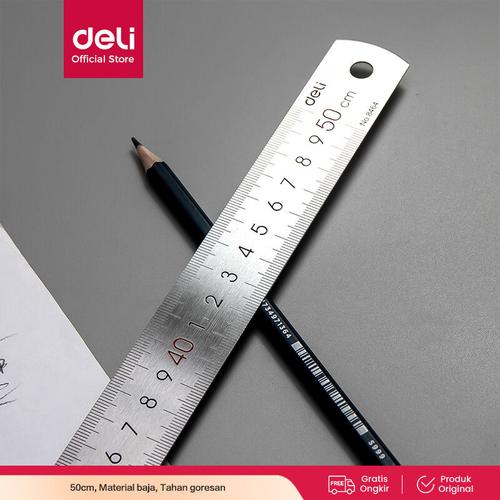 [EZO.7001513] Deli 8461 Drafting/Penggaris-Steel 15cm