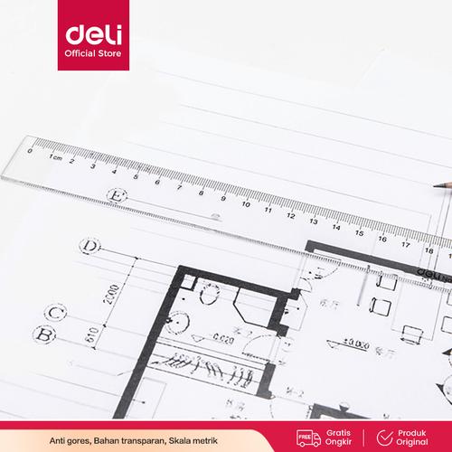 [EZO.7001518] Deli E6220 Drafting/Penggaris-PS 20cm