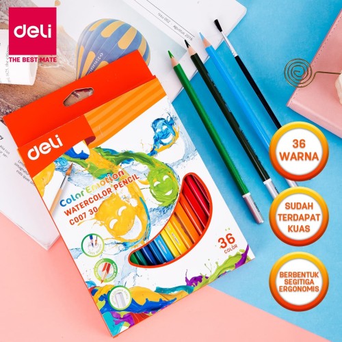 [EZO.7001535] Deli EC00730 Pensil Warna Painting 36C