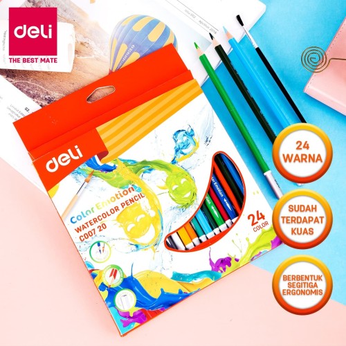 [EZO.7001536] Deli EC00720 Pensil Warna Painting 24C