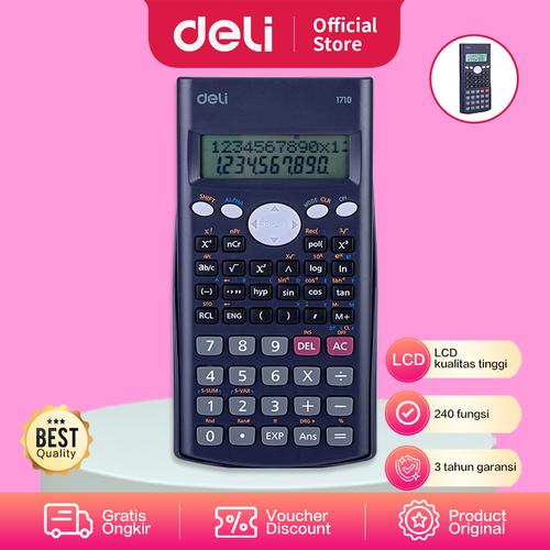 [EZO.7001541] Deli E1710 Scientific Calculator 240F 10 2 Digits