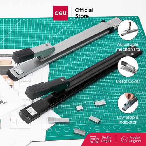 [EZO.7001494] Deli E0334 Stapler/Hekter-Long Reach Metal 25sheets