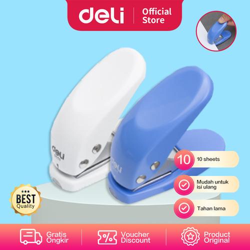 [EZO.7001496] Deli E0111 Pembolong kertas-1-hole Punch 10sheets