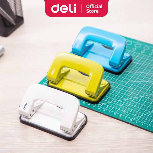 [EZO.7001497] Deli E0136 2-Pembolong kertas-Metal Punch 10sheets