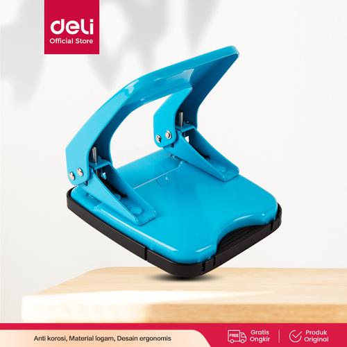 [EZO.7001498] Deli E0137-Pembolong kertas-Metal Punch 20sheets
