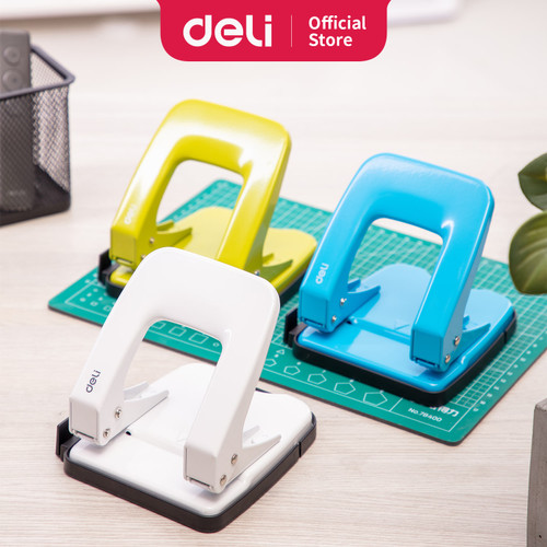 [EZO.7001499] Deli E0138 -Hole Punch/Pembolong kertas-Metal Punch 35sheets