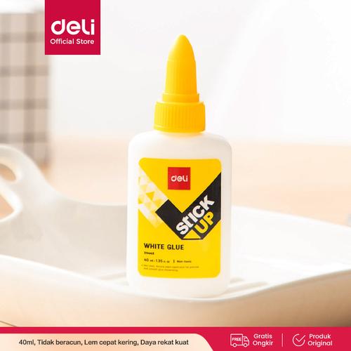 [EZO.7001554] DELI - E39445 / Lem Cair Putih 40 ml / Peralatan Sekolah Kantor Murah