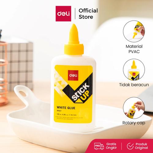 [EZO.7001556] DELI - E39447 / Lem Cair Putih 120 ml / Peralatan Sekolah Kantor Murah