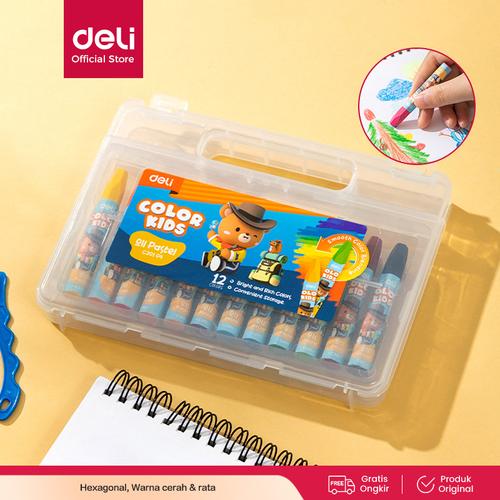 [EZO.7001575] DELI - EC20104 / Crayon Anak Isi 12 Pcs / Peralatan Sekolah Lukis