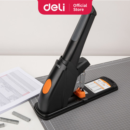 [EZO.7002984] DELI Heavy Duty Stapler [E0383] - Stapler jilid 210 lembar