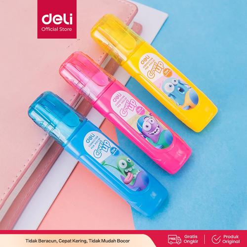 [EZO.7001583] DELI Bumpees Correction Pen Steel Tip 12ml 3C [EH10200] - Tipe x lucu