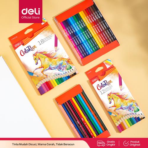 [EZO.7001587] DELI Colored Pencil 12C [EC00300] - Pensil warna anak-anak