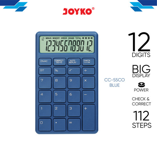 Calculator Kalkulator Joyko CC-55CO 12 Digits Check Correct