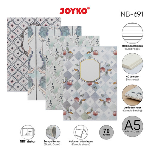 Buku Tulis Catatan Bergaris Ruled Notebook Joyko NB-691
