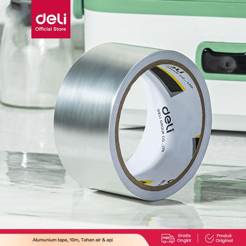 [EZO.7000751] Deli Alumunium Foil Tape / Lakban Alumunium Anti Bocor&Tahan Api 30500