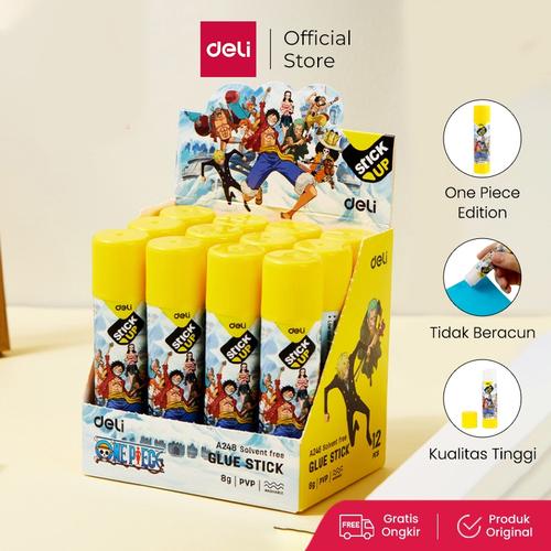[EZO.7000761] Deli Glue Stick / Lem Stik Kertas Edisi One Piece Tidak Beracun EA248