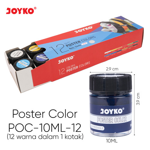 Cat Poster Poster Color Joyko POC 12 Warna