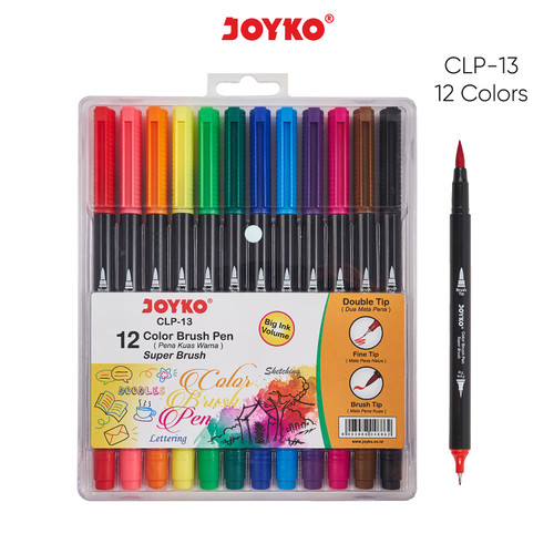 Color Brush Pen Pena Kuas Warna Joyko CLP-13