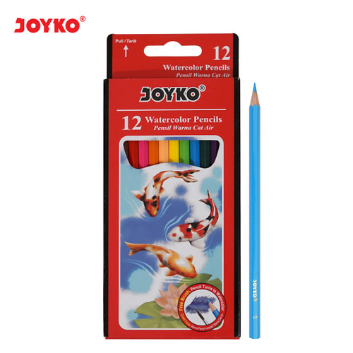 Joyko Pensil Warna Cat Air Watercolor Pencils Hexagonal Grip