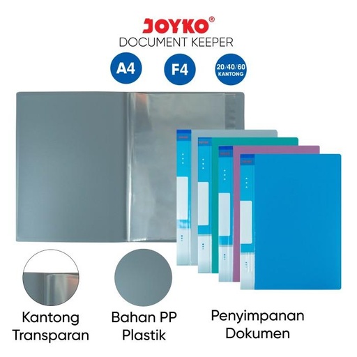 Document Keeper Clear Holder Map File Dokumen Folder Joyko DK