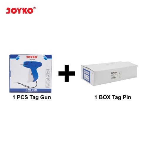 BUNDLING 1 Pcs Tag Gun Joyko TG-600 + 1 Box Tag Pin Joyko TPN-1