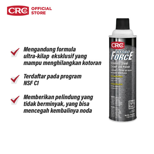 [EZM.0400130] CRC Hydroforce Stainless Steel Cleaner - 14424