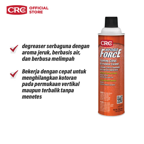 [EZM.0400199] CRC Hydroforce Foaming Citrus All Purpose Cleaner - 14400