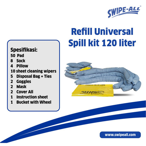 [EZM.1900041] Refill Universal Spill kit 120 Liter Swipe all
