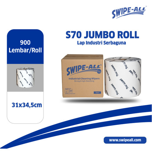 [EZM.1900103] SWIPE-ALL S70 Roll (Solusi Penurunan Pemakaian Kain Majun)