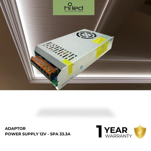 HILED Adaptor / Power Supply SPA 12 Volt 33.3 Ampere Real Capacity