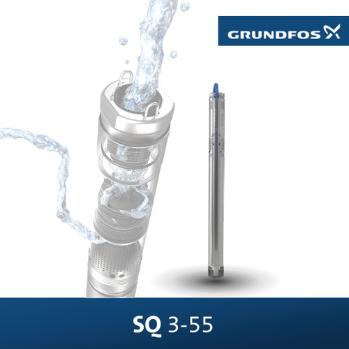 [EZM.2000069] Submersible 3 Inch Grundfos SQ 3-55 + T/Kit