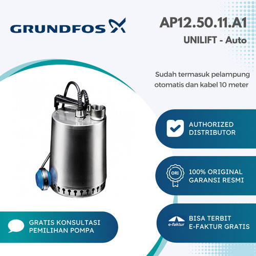 [EZM.2000072] Pompa Celup Otomatis Grundfos Unilift AP12.50.11.A1